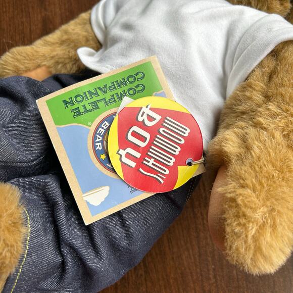 New! Vermont Teddy Bear Cool Guy Bear with Sunglasses and Love Tattoo - Picture 10 of 11